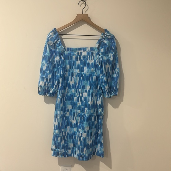 NEW • MARELLA • Women’s Mini DRESS COTTAGE  Blue and White US 6 - Picture 3 of 4